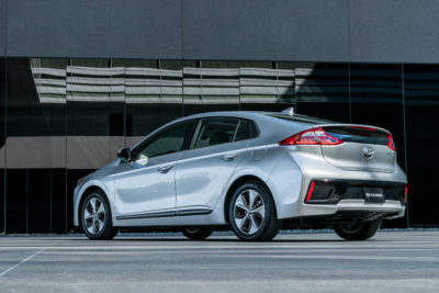 2017 Hyundai Ioniq left rear profile