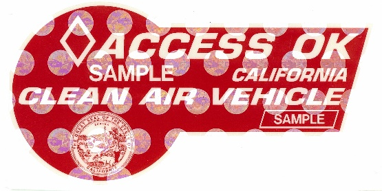 California Clean Air Decal