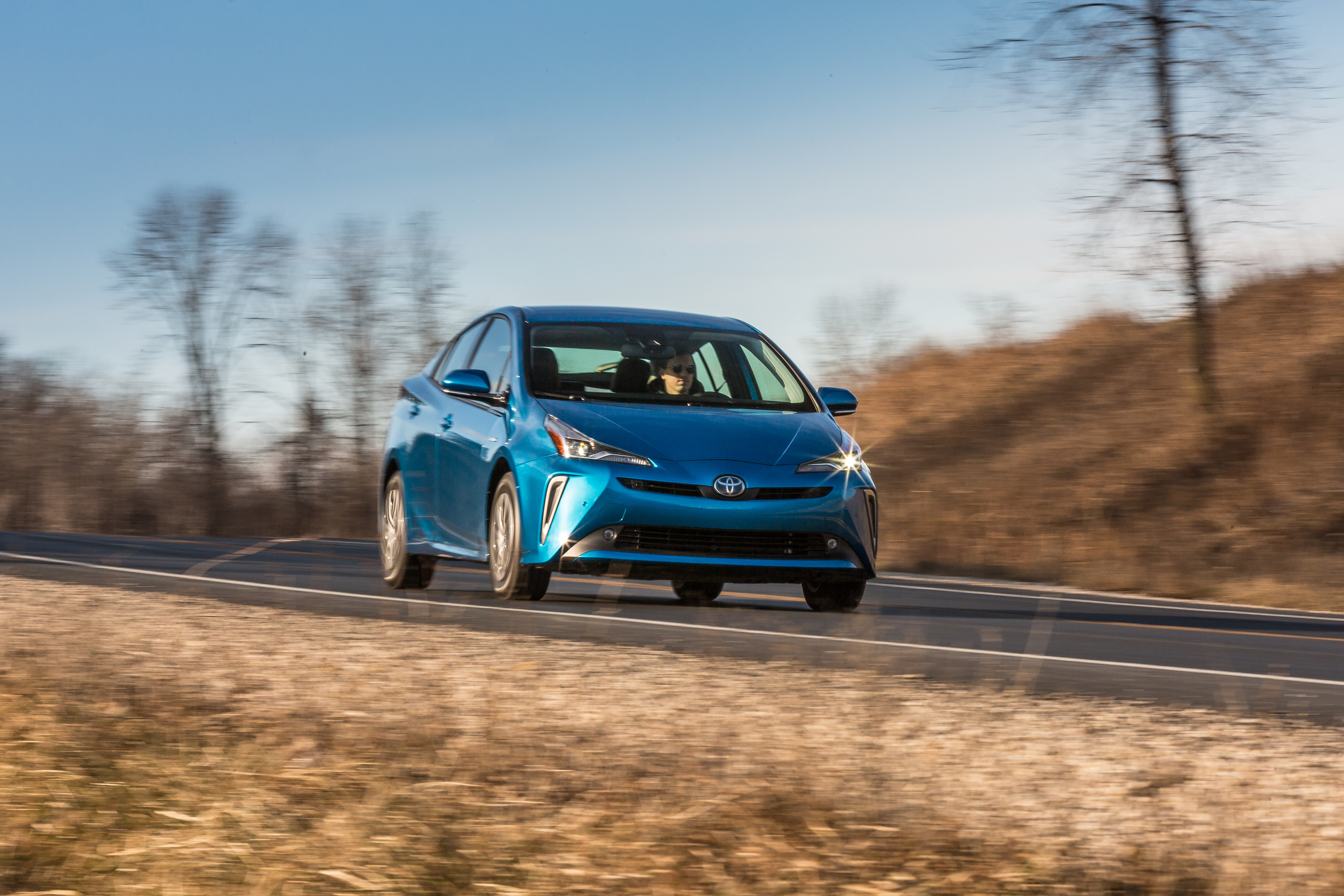 2019 Prius XLE AWD-e on the road,