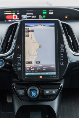 2019 Prius Limited's 11.6-inch touchscreen.