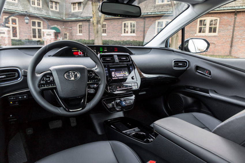 2019 Prius front interior.