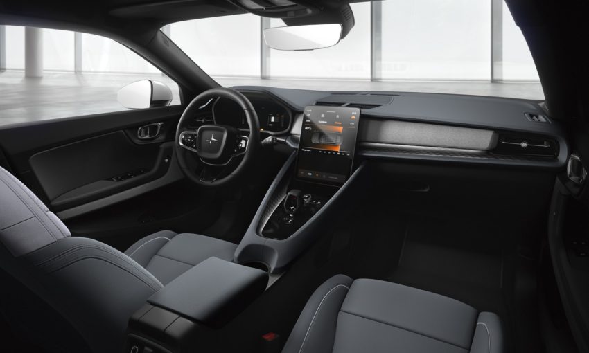 Polestar 2 EV front interior