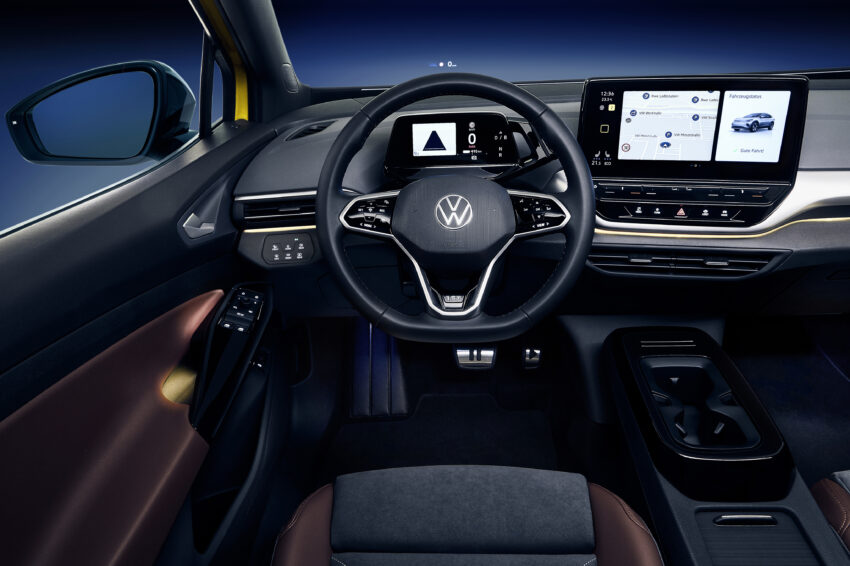 VW ID.4 has driver-oriented instruments.
