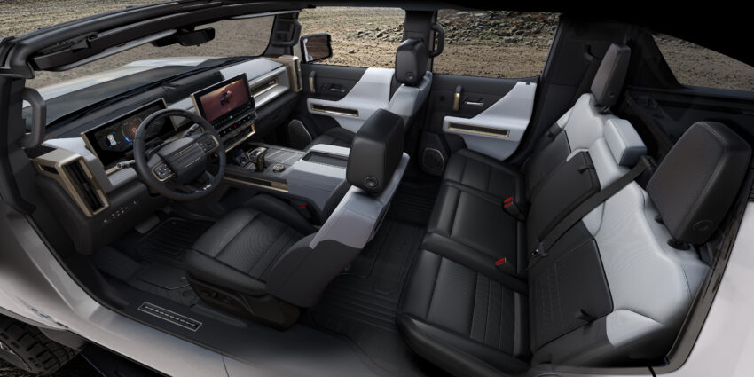 2022 Hummer EV interior.