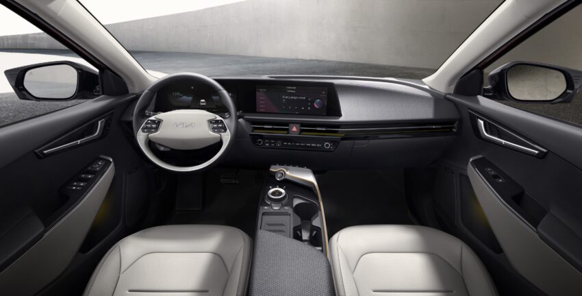 Kia EV6 interior.
