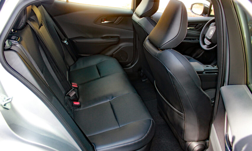 2023 Prius rear interior