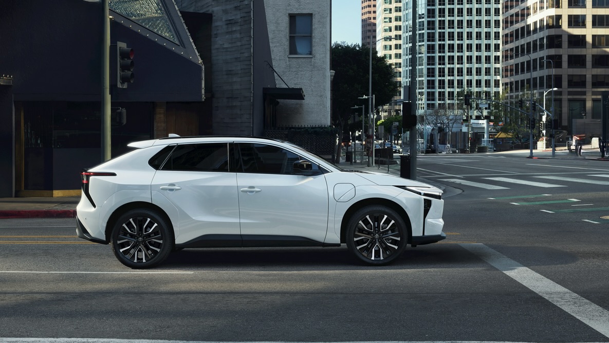 Toyota's 2026 bZ electric crossover right profile