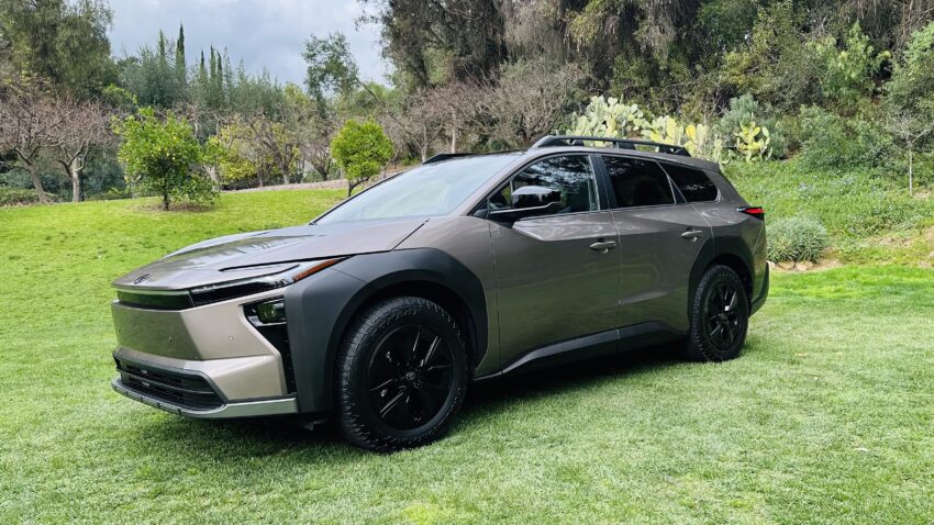 Toyota bZ Woodland left three-quarter view